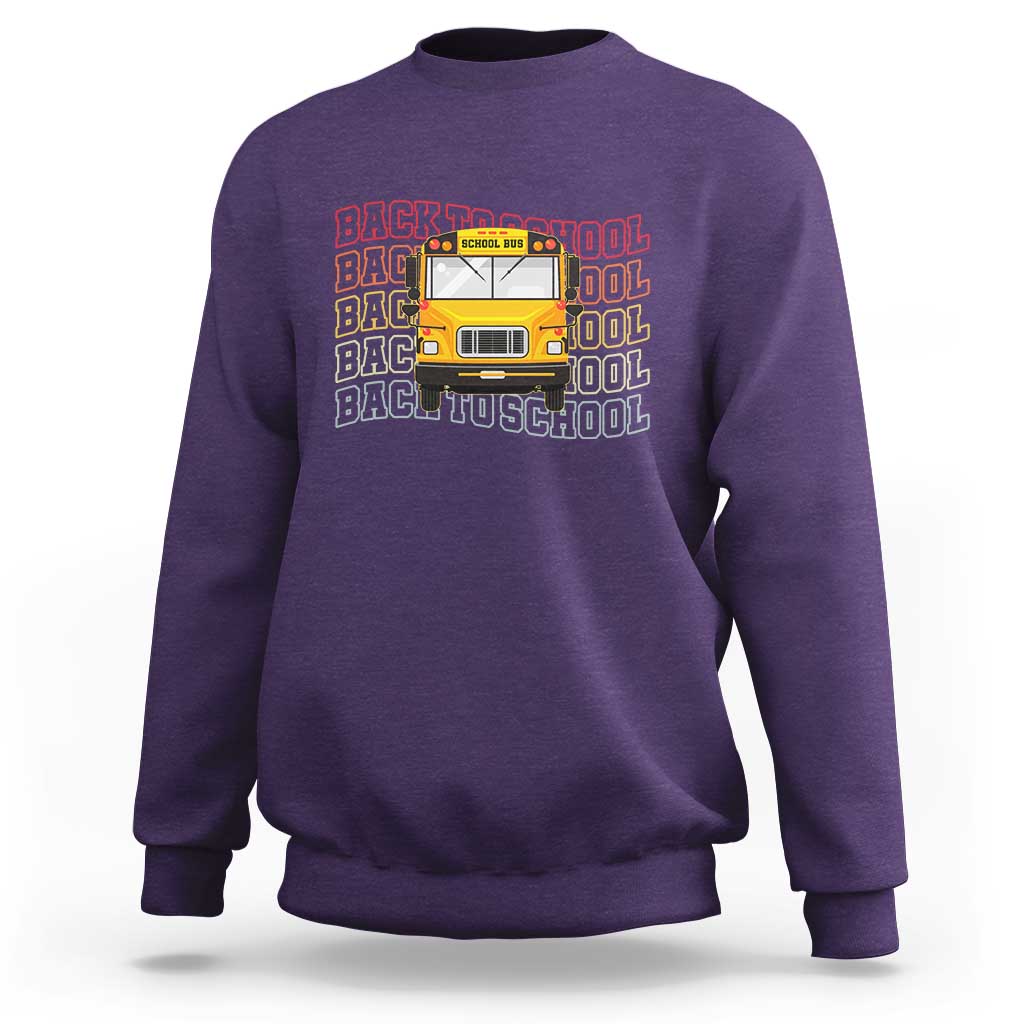 School Bus Driver Life Back to School Teacher Kids Sweatshirt
