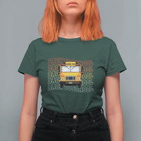 School Bus Driver Life Back to School Teacher Kids T Shirt For Women