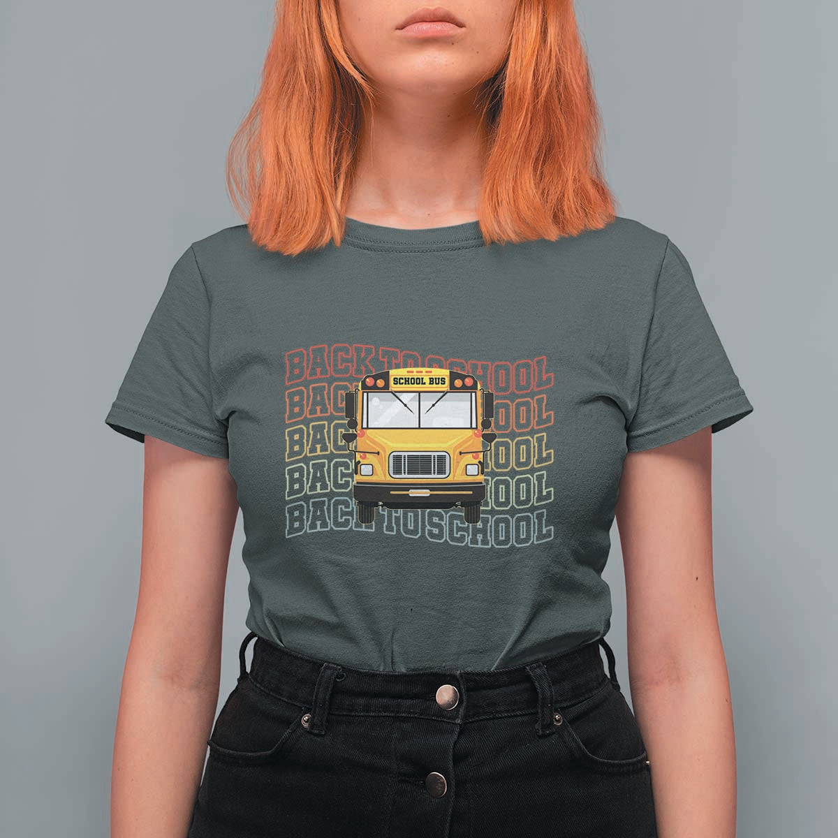 School Bus Driver Life Back to School Teacher Kids T Shirt For Women