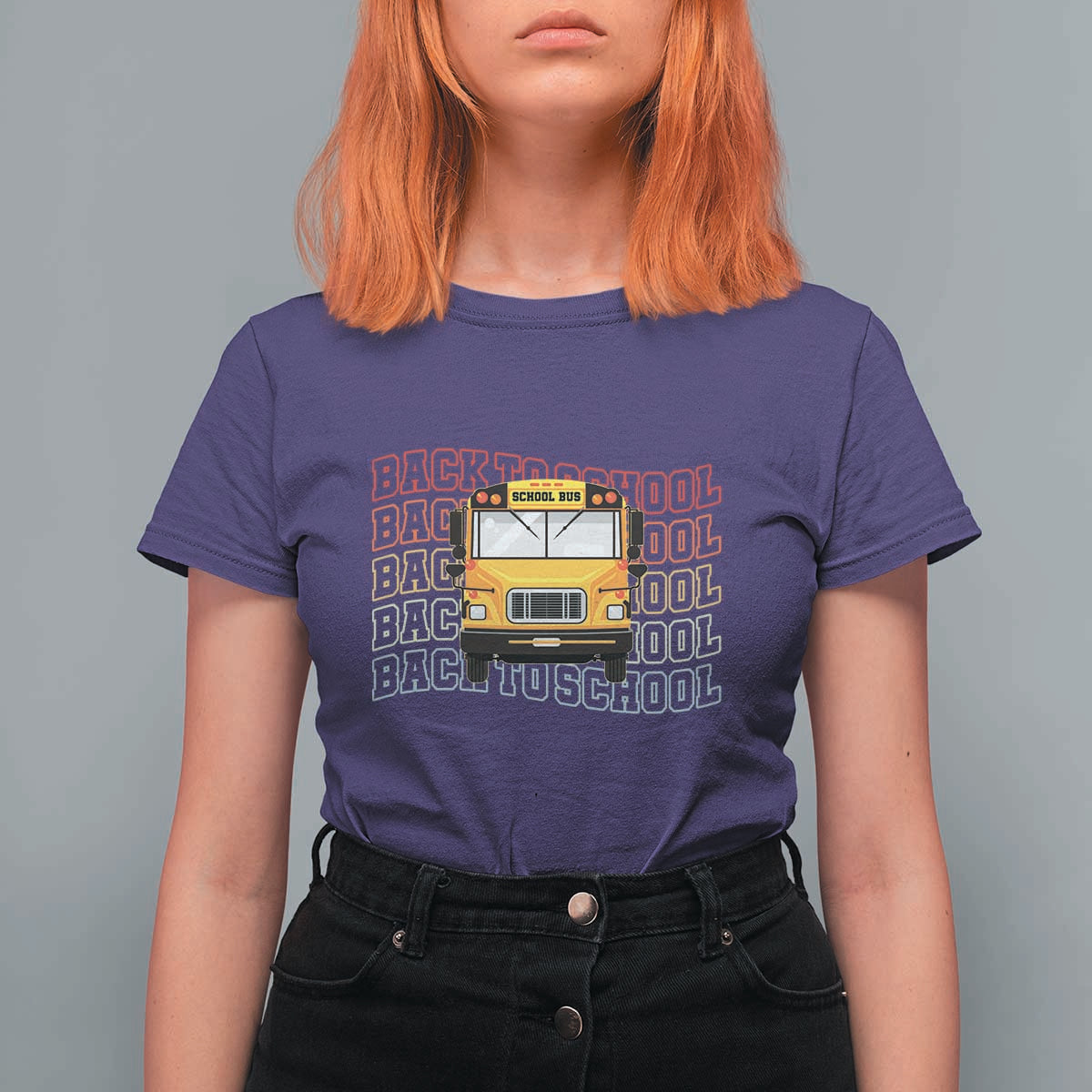 School Bus Driver Life Back to School Teacher Kids T Shirt For Women
