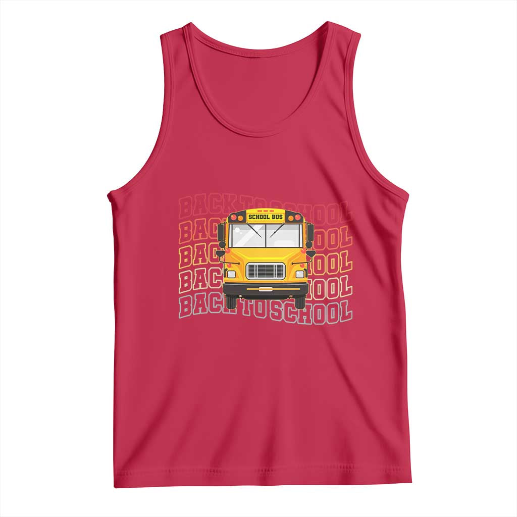 School Bus Driver Life Back to School Teacher Kids Tank Top