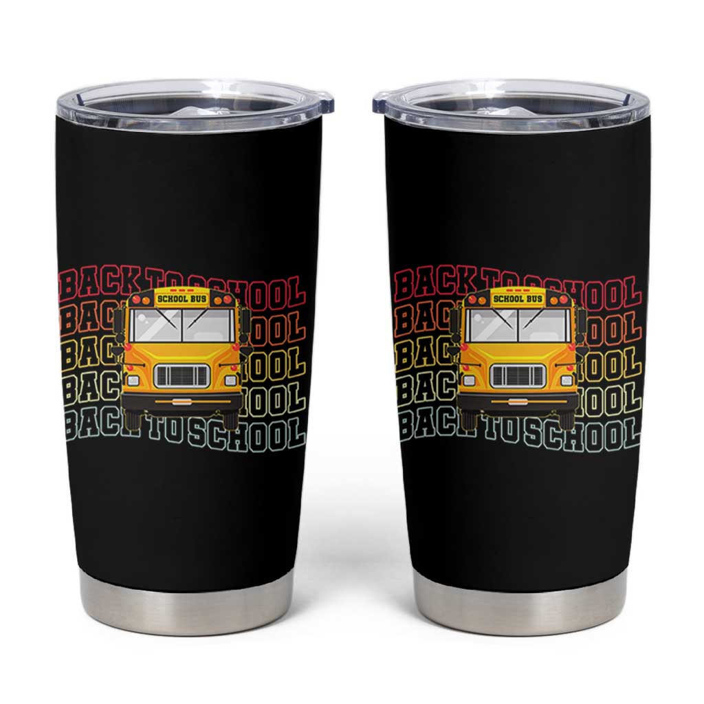 School Bus Driver Life Back to School Teacher Kids Tumbler Cup