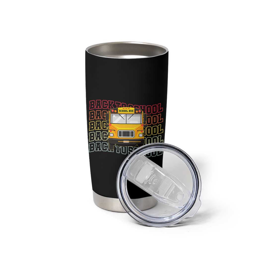 School Bus Driver Life Back to School Teacher Kids Tumbler Cup