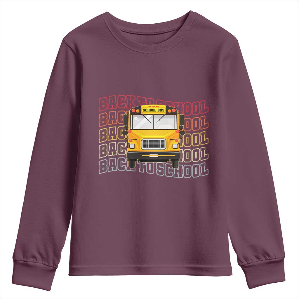 School Bus Driver Life Back to School Teacher Kids Youth Sweatshirt