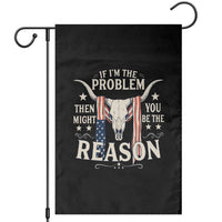 Cow Bull Skull American Flag Vintage Western Garden Flag - Wonder Print Shop