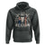Cow Bull Skull American Flag Vintage Western Hoodie - Wonder Print Shop