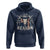 Cow Bull Skull American Flag Vintage Western Hoodie - Wonder Print Shop