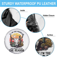Cow Bull Skull Spare Tire Cover If Problem Vintage Then You Might Be Reason - Wonder Print Shop