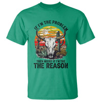 Cow Bull Skull T Shirt If Problem Vintage Then You Might Be Reason - Wonder Print Shop