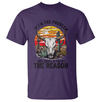 Cow Bull Skull T Shirt If Problem Vintage Then You Might Be Reason - Wonder Print Shop