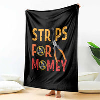 Funny Electrician Throw Blanket Strips For Money Electrical Humor - Wonder Print Shop