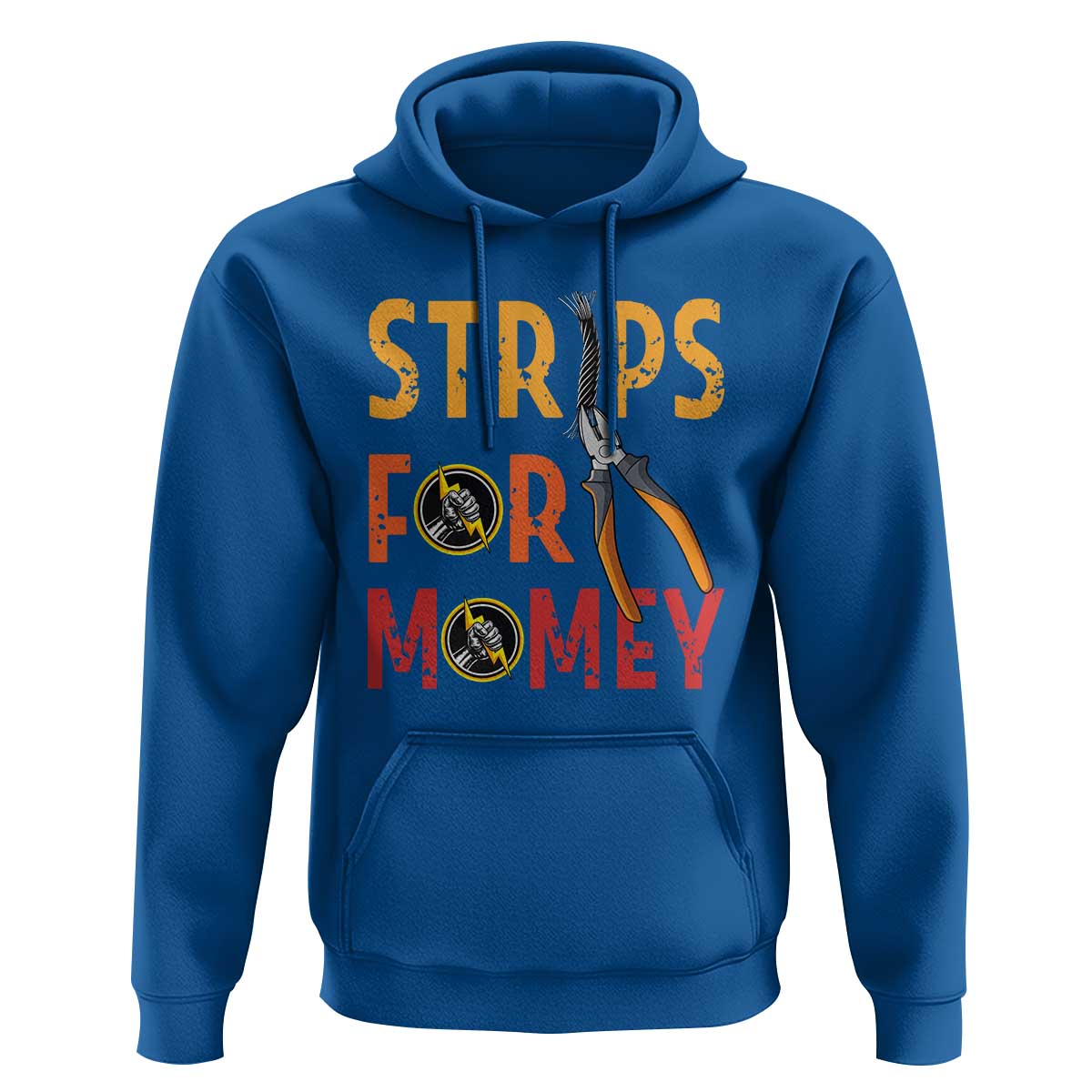 Funny Electrician Hoodie Strips For Money Electrical Humor - Wonder Print Shop