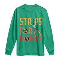 Funny Electrician Long Sleeve Shirt Strips For Money Electrical Humor - Wonder Print Shop