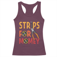 Funny Electrician Racerback Tank Top Strips For Money Electrical Humor - Wonder Print Shop