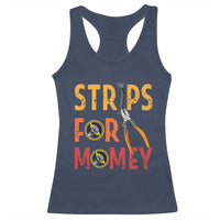 Funny Electrician Racerback Tank Top Strips For Money Electrical Humor - Wonder Print Shop