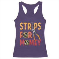 Funny Electrician Racerback Tank Top Strips For Money Electrical Humor - Wonder Print Shop