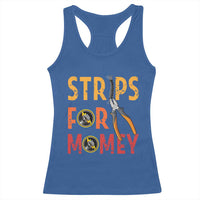 Funny Electrician Racerback Tank Top Strips For Money Electrical Humor - Wonder Print Shop