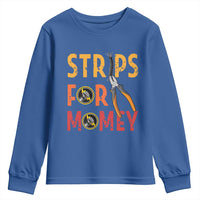 Funny Electrician Youth Sweatshirt Strips For Money Electrical Humor - Wonder Print Shop