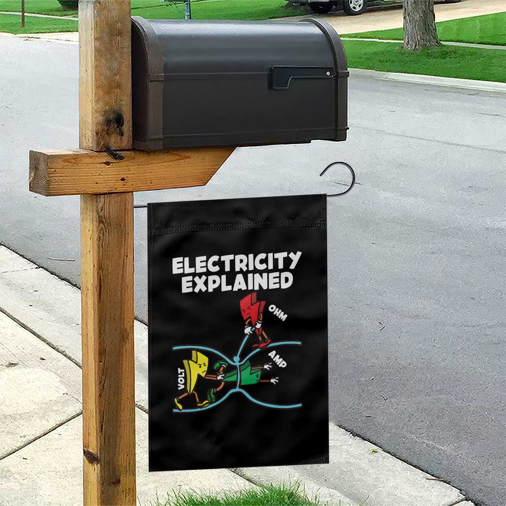 Funny Electricity Garden Flag Ohm's Law Electricity Explained - Wonder Print Shop