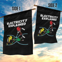 Funny Electricity Garden Flag Ohm's Law Electricity Explained - Wonder Print Shop