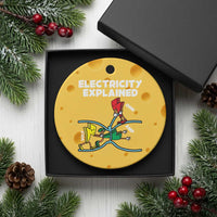 Funny Electricity Ceramic Ornament Ohm's Law Electricity Explained - Wonder Print Shop