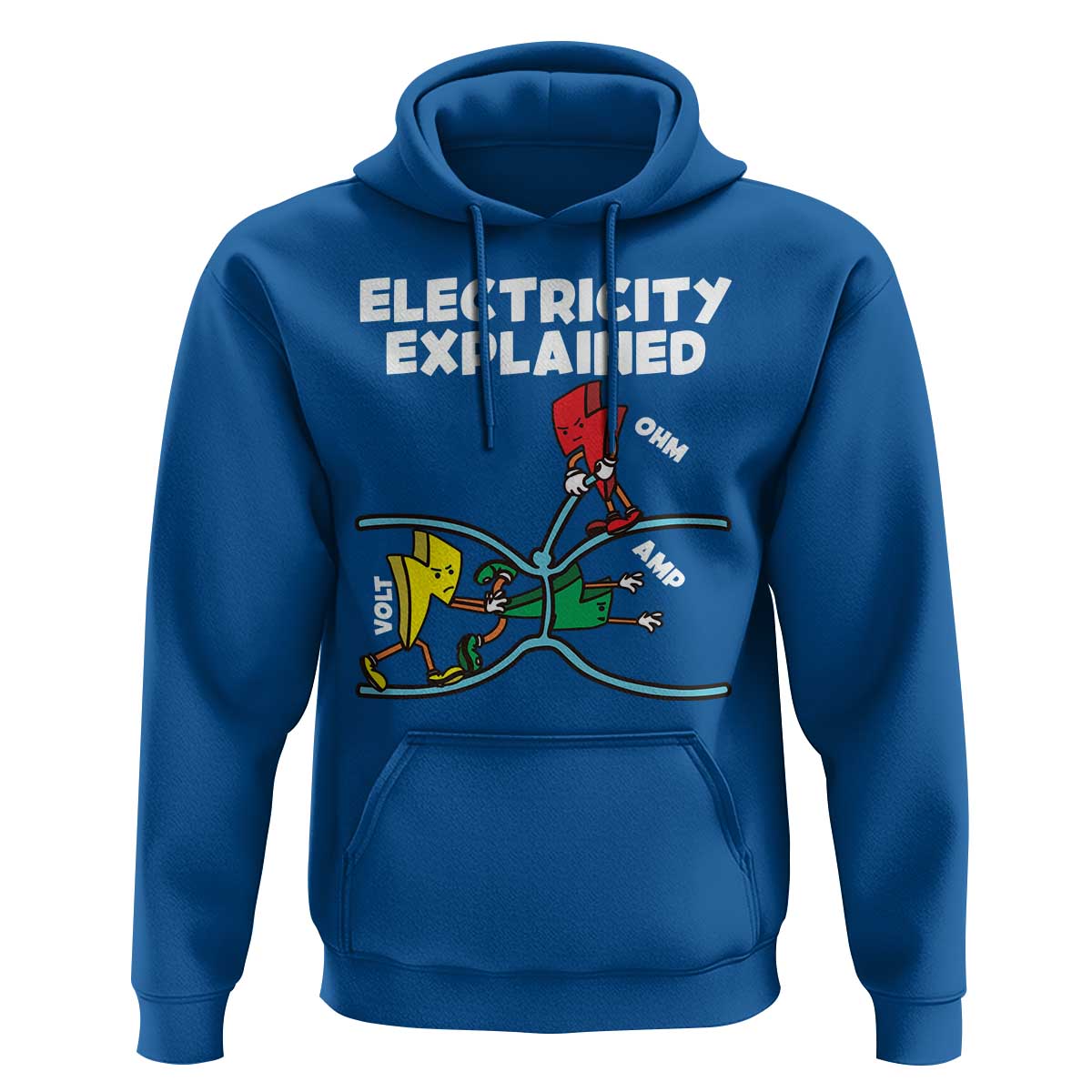 Funny Electricity Hoodie Ohm's Law Electricity Explained - Wonder Print Shop