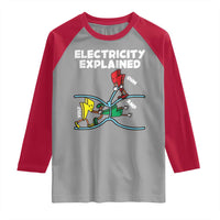 Funny Electricity Raglan Shirt Ohm's Law Electricity Explained - Wonder Print Shop