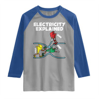 Funny Electricity Raglan Shirt Ohm's Law Electricity Explained - Wonder Print Shop