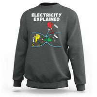 Funny Electricity Sweatshirt Ohm's Law Electricity Explained - Wonder Print Shop