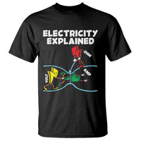 Funny Electricity T Shirt Ohm's Law Electricity Explained - Wonder Print Shop