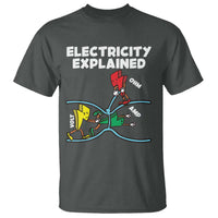 Funny Electricity T Shirt Ohm's Law Electricity Explained - Wonder Print Shop