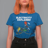 Funny Electricity T Shirt For Women Ohm's Law Electricity Explained - Wonder Print Shop