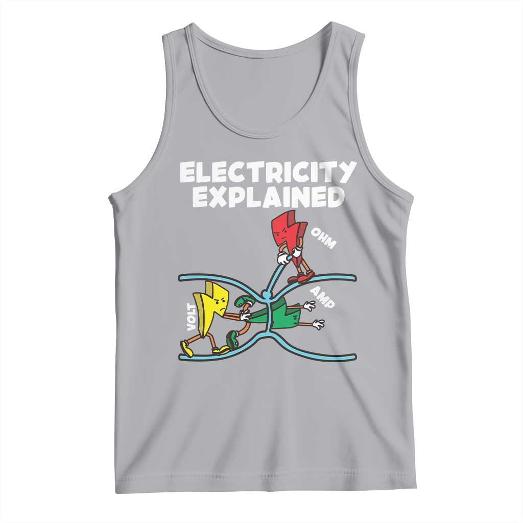 Funny Electricity Tank Top Ohm's Law Electricity Explained - Wonder Print Shop