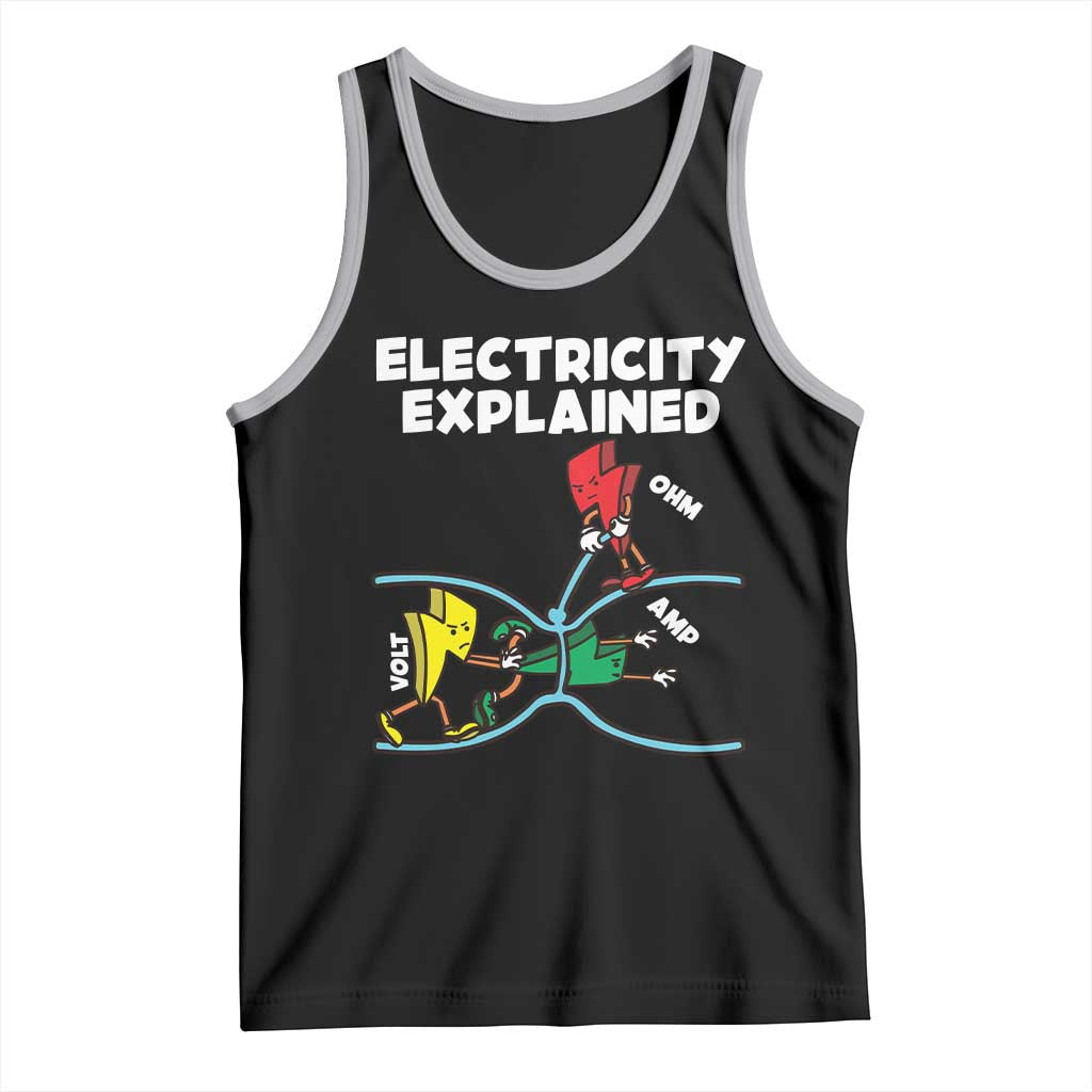 Funny Electricity Tank Top Ohm's Law Electricity Explained - Wonder Print Shop