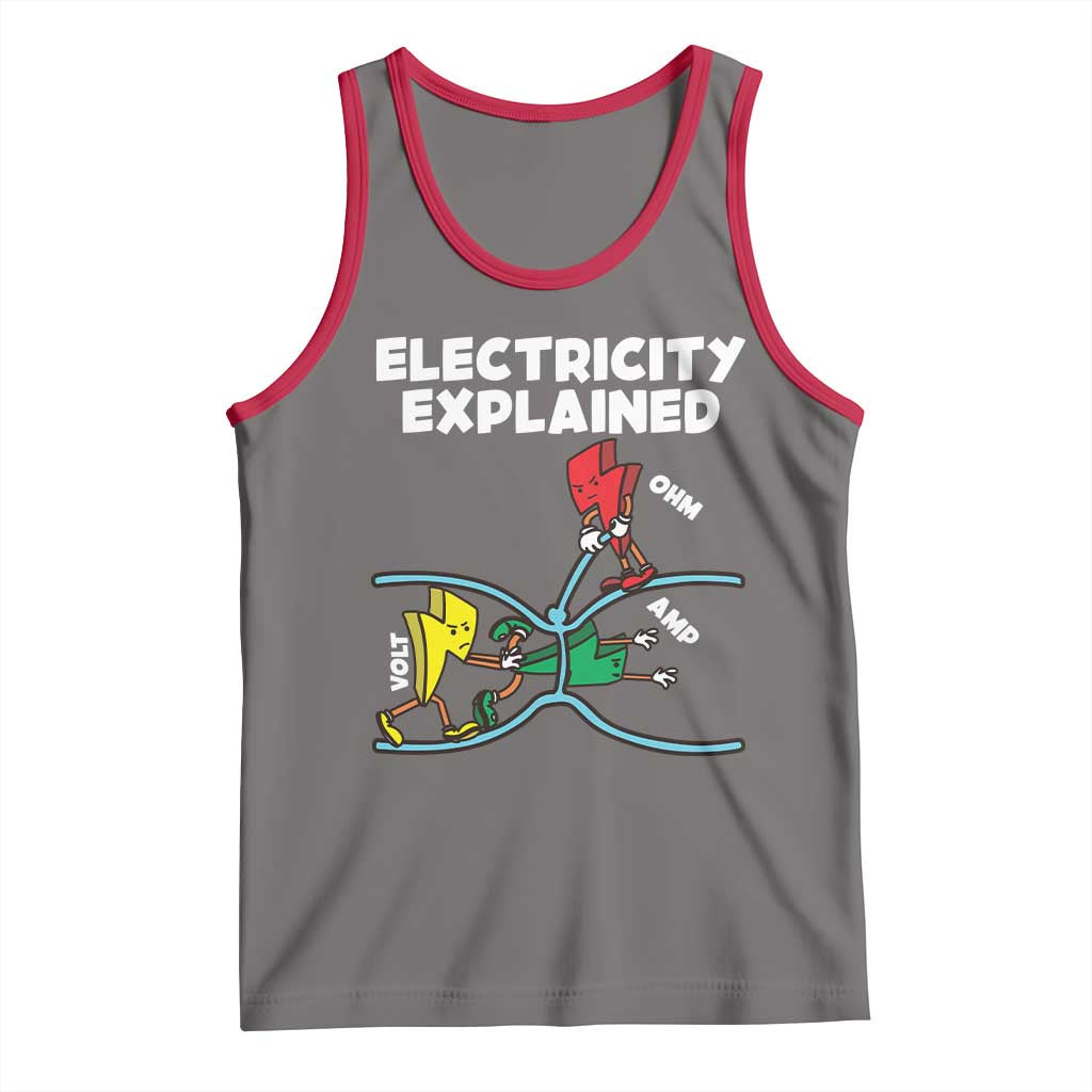 Funny Electricity Tank Top Ohm's Law Electricity Explained - Wonder Print Shop