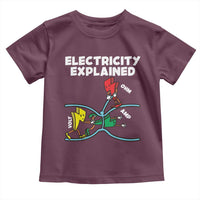 Funny Electricity Toddler T Shirt Ohm's Law Electricity Explained - Wonder Print Shop