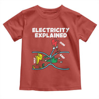 Funny Electricity Toddler T Shirt Ohm's Law Electricity Explained - Wonder Print Shop