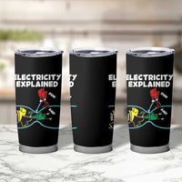 Funny Electricity Tumbler Cup Ohm's Law Electricity Explained - Wonder Print Shop