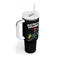 Funny Electricity Tumbler With Handle Ohm's Law Electricity Explained - Wonder Print Shop