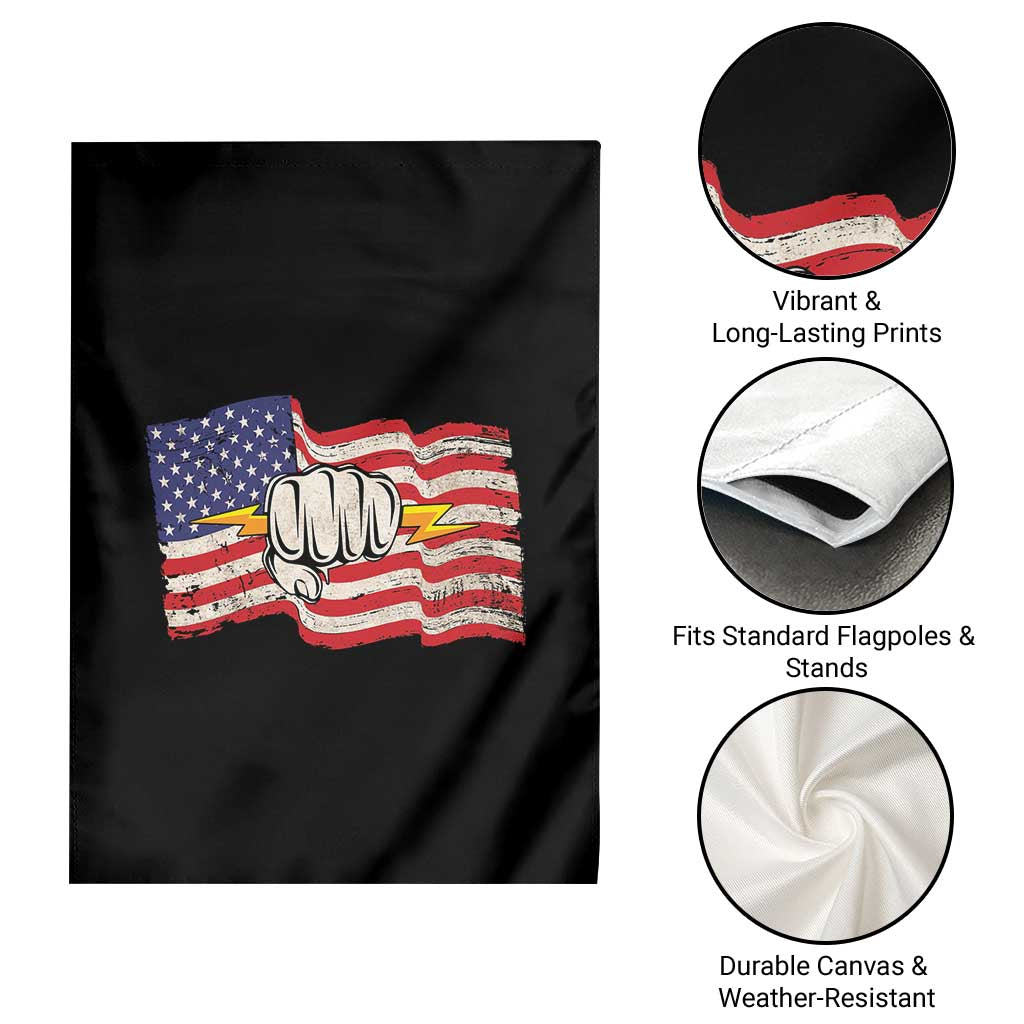 Electrician American Flag Garden Flag Patriotic Electrical Worker - Wonder Print Shop