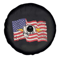 Electrician American Flag Spare Tire Cover Patriotic Electrical Worker - Wonder Print Shop