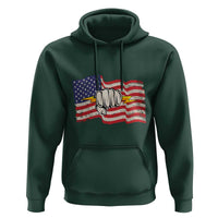Electrician American Flag Hoodie Patriotic Electrical Worker - Wonder Print Shop