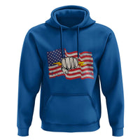 Electrician American Flag Hoodie Patriotic Electrical Worker - Wonder Print Shop