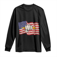 Electrician American Flag Long Sleeve Shirt Patriotic Electrical Worker - Wonder Print Shop