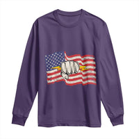 Electrician American Flag Long Sleeve Shirt Patriotic Electrical Worker - Wonder Print Shop
