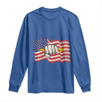 Electrician American Flag Long Sleeve Shirt Patriotic Electrical Worker - Wonder Print Shop