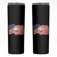 Electrician American Flag Skinny Tumbler Patriotic Electrical Worker