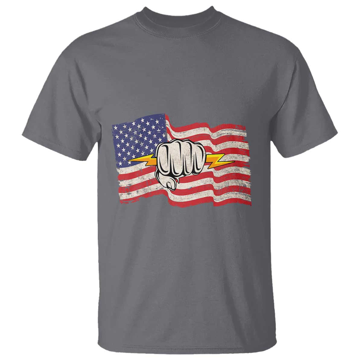 Electrician American Flag T Shirt Patriotic Electrical Worker - Wonder Print Shop