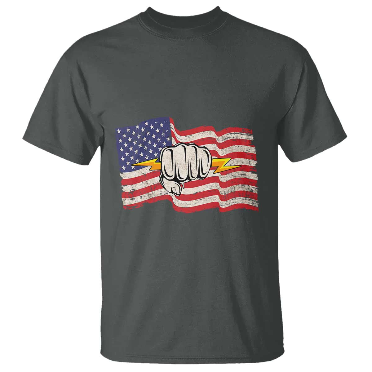 Electrician American Flag T Shirt Patriotic Electrical Worker - Wonder Print Shop