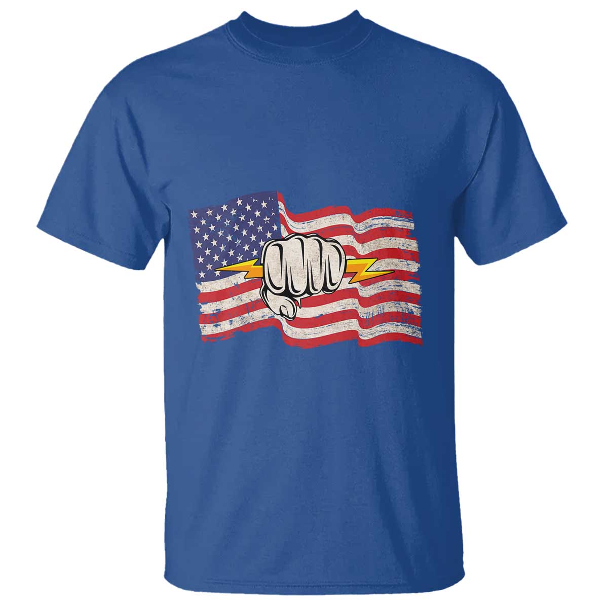 Electrician American Flag T Shirt Patriotic Electrical Worker - Wonder Print Shop
